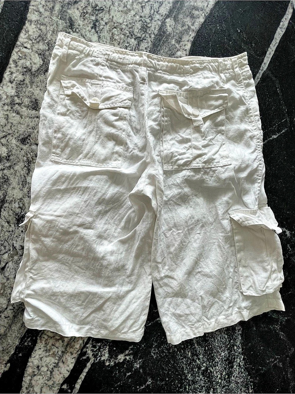 Zara Casual Linen Cargo Shorts Men's Linen Cargo Shorts Waist 31 Like New
